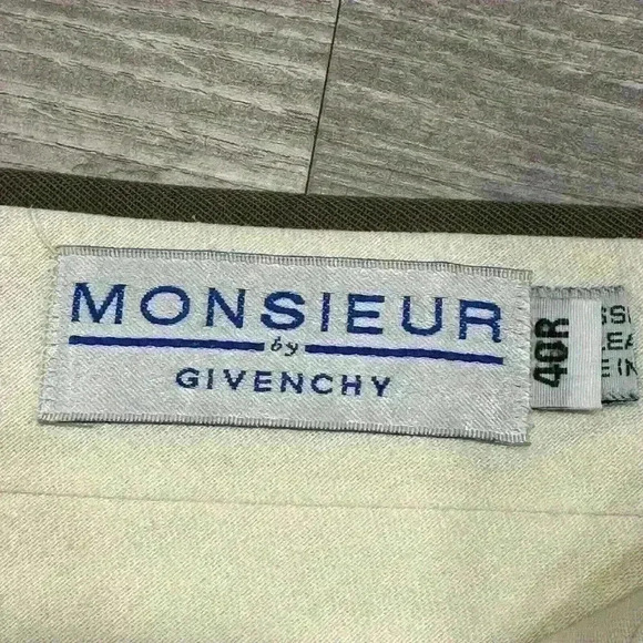 Vintage Monsieur By Givenchy Pleated Dress Pants Mens 40R Brown Made in USA - Picture 4 of 16